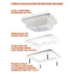 Tri-Lynx® - Rectangular Surface Mount LED Overhead Light With Switch (6.0"L X 5.0"W) -Magma Store 00035 3