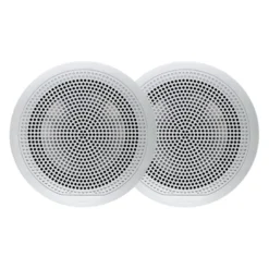 Fusion® 010-02080-00 - EL Series 80W 2-Way 4-Ohm 6.5" White Flush Mount Speakers, Pair