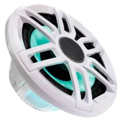 Fusion® 010-02196-20 - XS Sport Series 200W 2-Way 4-Ohm 6.5" White/Gray Flush Mount Speakers With LED Lights, Pair -Magma Store 010 02196 20 7