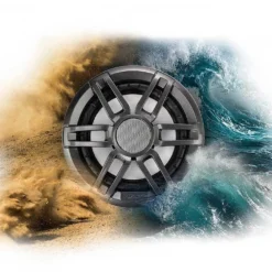 Fusion® 010-02197-20 - XS Sport Series 240W 2-Way 4-Ohm 7.7" White/Gray Flush Mount Speakers With LED Lights, Pair -Magma Store 010 02197 20 10