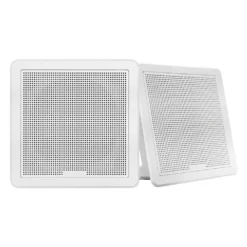 Fusion® 010-02300-10 - FM Series 200W 2-Way 4-Ohm 7.7" White Flush Mount Square Speakers