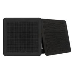 Fusion® 010-02300-11 - FM Series 200W 2-Way 4-Ohm 7.7" Black Flush Mount Square Speakers