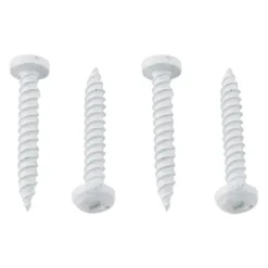 AP Products® 012-PSQ1000W8X1-1/2 - 8" X 1-1/2" Polar White Square Pan Head Recess Screws