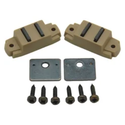 AP Products® 013-013 - Tan Side Mount Magnetic Cabinet Catch Set With Flat Strike