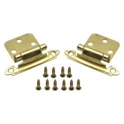 AP Products® - Brass Self-Closing Flush Mount Cabinet Door Hinges