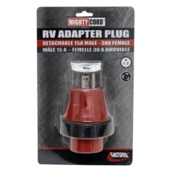 Valterra® - Mighty Cord™ Power Cord Adapter (15A Straight Male X 30A Locking Female)