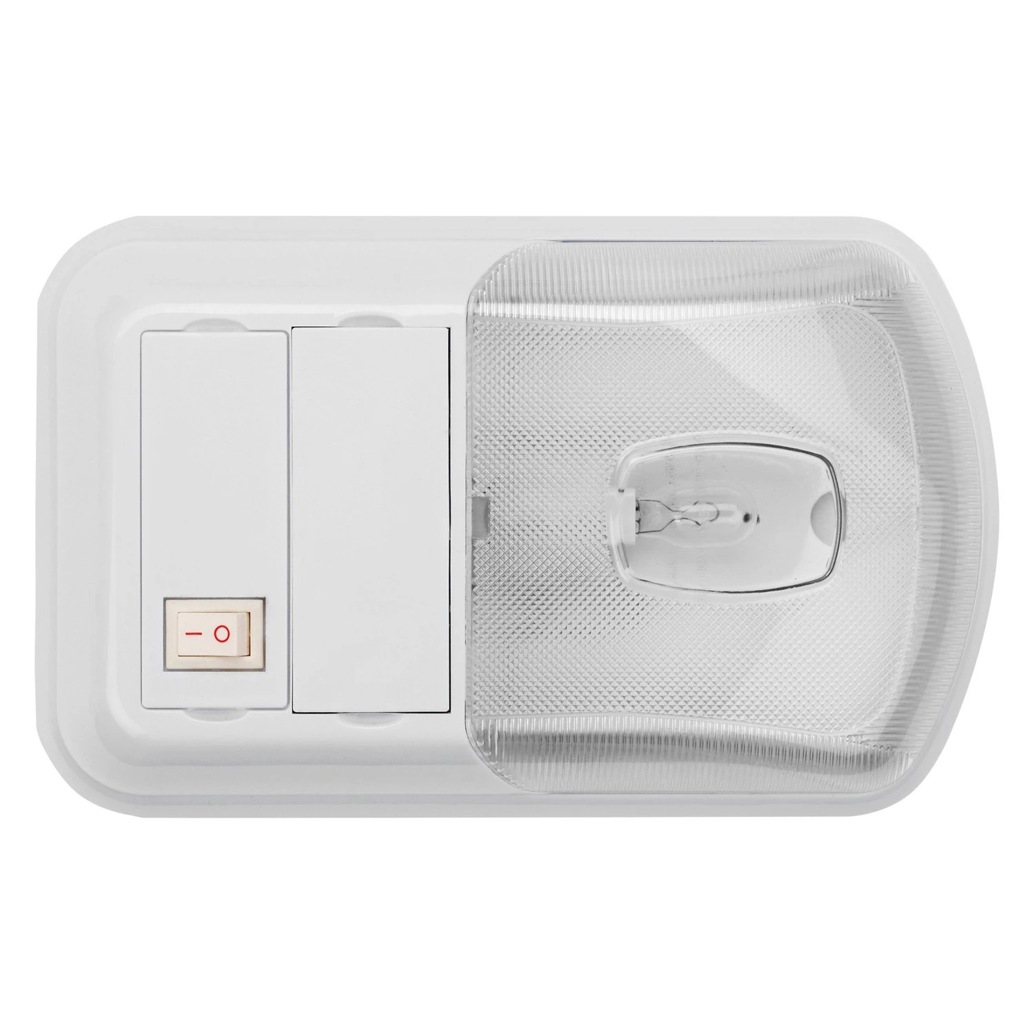 AP Products® 016-BL3000 - Brilliant Light Series Oblong Surface Mount Incandescent Single Bulb Overhead Light With Switch (8.5"L X 5.3"W X 2.0"D) 1 AP Products® 016-BL3000 - Brilliant Light Series Oblong Surface Mount Incandescent Single Bulb Overhead Light With Switch (8.5"L X 5.3"W X 2.0"D)