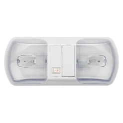 AP Products® 016-BL3001 - Brilliant Light Series Oblong Surface Mount Incandescent Double Bulbs Overhead Light With Switch (12.0"L X 5.3"W X 2.0"D)