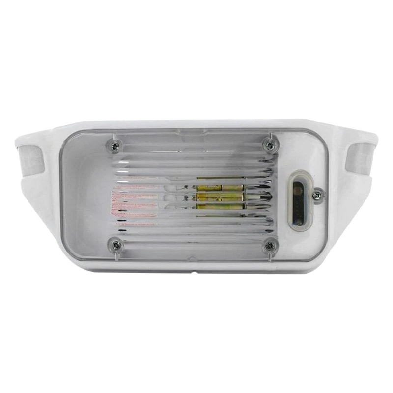 AP Products® 016-SL1000 - Star Lights™ SL1000 Rectangular Clear Lens White Case LED Motion Activated Porch Light 1 AP Products® 016-SL1000 - Star Lights™ SL1000 Rectangular Clear Lens White Case LED Motion Activated Porch Light