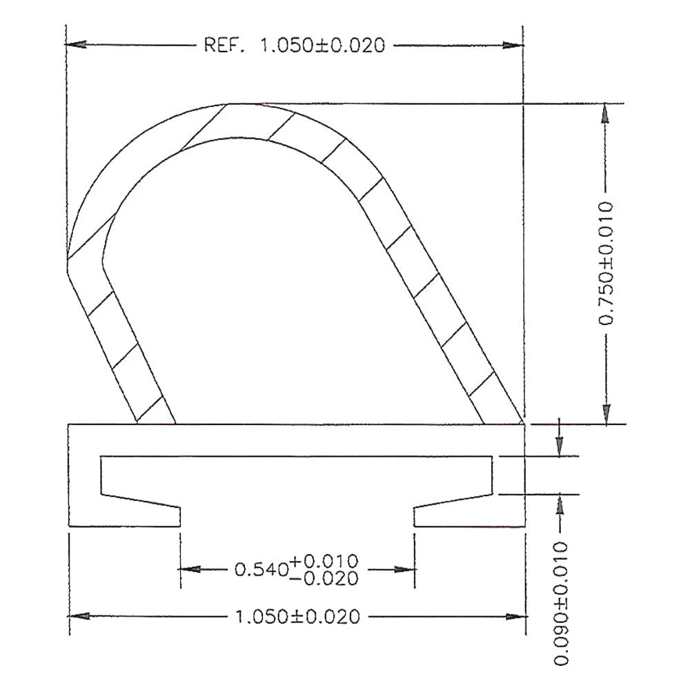 AP Products® 018-1069-EKD - EK™ 50' White Rubber Slide-Out D-Seal 2 AP Products® 018-1069-EKD - EK™ 50' White Rubber Slide-Out D-Seal - Image 2
