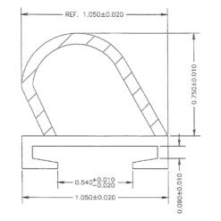 AP Products® - EK™ 50' Rubber Slide-Out D-Seal -Magma Store 018 1069 ekd 2