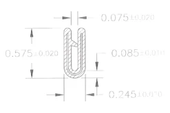 AP Products® - 50' PVC Door/Window U-Seal -Magma Store 018 3006 2