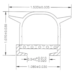 AP Products® - 40' Black Rubber Slide-Out D-Seal With Fins -Magma Store 018 522 2