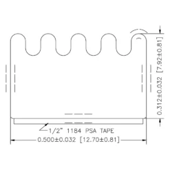 AP Products® - 50' Black EPDM Sponge Rubber Door/Window Foam Seal With Ribs -Magma Store 018 855 2