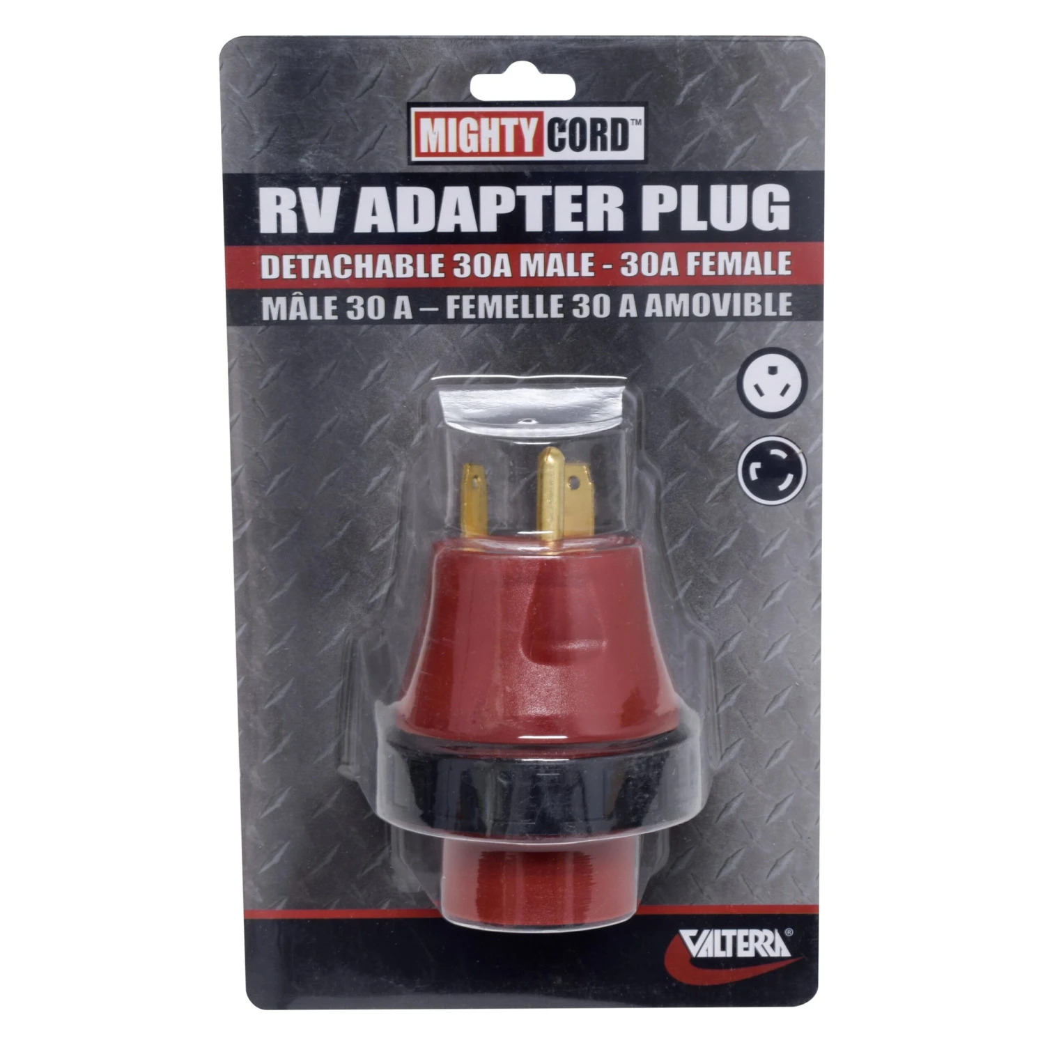 Valterra® - Mighty Cord™ Power Cord Adapter (30A Straight Male X 30A Locking Female) 2 Valterra® - Mighty Cord™ Power Cord Adapter (30A Straight Male X 30A Locking Female) - Image 2