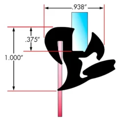 Fairchild® - 25' Decorative Single Lip Trim Seal