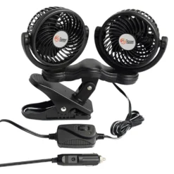 Prime Products® - 12V DC Dual Head Clip-On-Fan