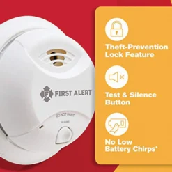 First Alert® - Battery White Surface Mount Smoke Alarm -Magma Store 0827b 3
