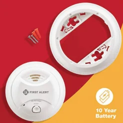 First Alert® - Battery White Surface Mount Smoke Alarm -Magma Store 0827b 5