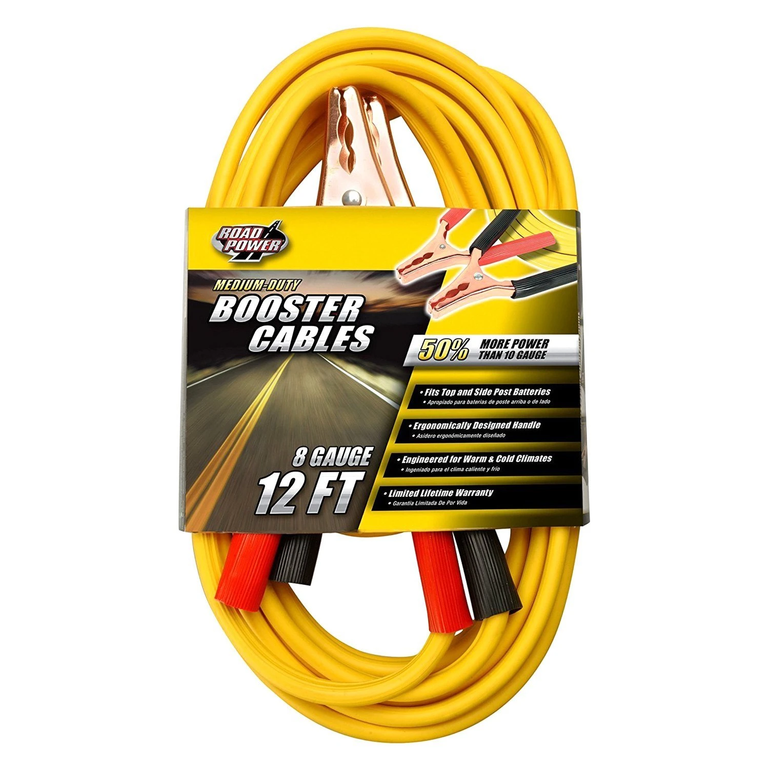 Coleman Cable® - 12' 8 AWG Medium Duty Booster Cables 2 Coleman Cable® - 12' 8 AWG Medium Duty Booster Cables - Image 2