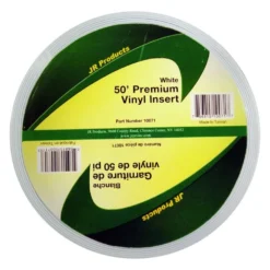 JR Products® 10071 - 50' White Vinyl Premium Trim Insert