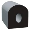 Clean Seal® - Channel™ 50' Black EPDM Sponge Rubber Door/Window D-Seal