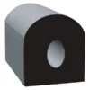 Clean Seal® 104H3-50 - Channel™ 50' Black EPDM Sponge Rubber Door/Window D-Seal