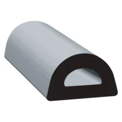 Clean Seal® 1085H2-50 - 50' Black EPDM Sponge Rubber Door/Window D-Seal