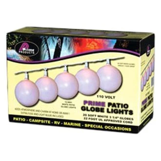 Prime Products® 12-9001 - White Lens 3-1/4" LED 20 Patio Globe Lights 2 Prime Products® 12-9001 - White Lens 3-1/4" LED 20 Patio Globe Lights - Image 2
