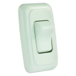 JR Products® 12005 - Single SPST On/Off White Lighting Switch