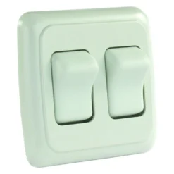 JR Products® - Double SPST On/Off Lighting Switch -Magma Store 12015