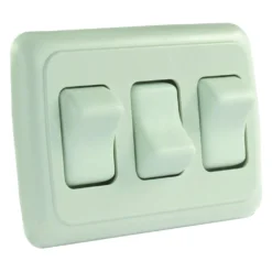 JR Products® - Triple SPST On/Off Lighting Switch -Magma Store 12025 1