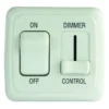 JR Products® 12065 - White Slider Labled Dimmer Switch