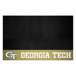 FanMats® 12106 - NCAA Georgia Tech 26" X 42" Grill Mat With "GT" Logo & "Georgia Tech" Wordmark