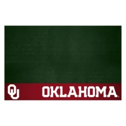 FanMats® 12129 - NCAA University Of Oklahoma 26" X 42" Grill Mat With "OU" Logo & "Oklahoma" Wordmark
