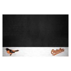 FanMats® 12146 - MLB "Baltimore Orioles" 26" X 42" Grill Mat With "Bird" Logo & "Orioles" Wordmark