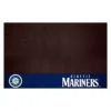 FanMats® 12168 - MLB "Seattle Mariners" 26" X 42" Grill Mat With "Circular Seattle Mariners Compass" Logo & "Seattle" Wordmark