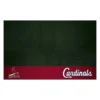 FanMats® 12169 - MLB "St. Louis Cardinals" 26" X 42" Grill Mat With "Cardinal With Bat" Logo & "Cardinals" Wordmark