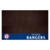 FanMats® 12171 - MLB "Texas Rangers" 26" X 42" Grill Mat With "Circular Teaxas Rangers, Baseball & T" Logo & Wordmark
