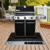 FanMats® 12196 - NFL "Las Vegas Raiders" 26" X 42" Grill Mat With "Raider" Logo & "Raiders" Wordmark