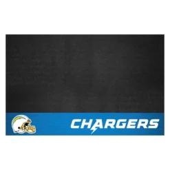 FanMats® 12199 - NFL "Los Angeles Chargers" 26" X 42" Grill Mat With "Lightening Bolt" Logo & "Chargers" Wordmark