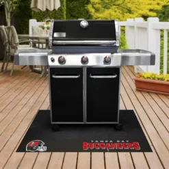 FanMats® 12203 - NFL "Tampa Bay Buccaneers" 26" X 42" Grill Mat With "Pirate Flag" Logo & Wordmark
