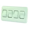 JR Products® - Quad SPST On/Off White Lighting Switch