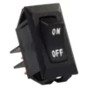 JR Products® 12591-5 - Single SPST On/Off Rectangular Labled Black Multi Purpose Switch