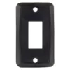 JR Products® 12851-5 - Single Black Oblong Face Plate For Multi Purpose Switches (1.13" X 0.55")