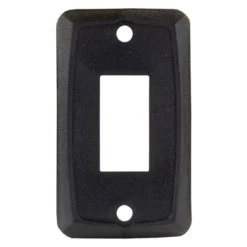 JR Products® 12851-5 - Single Black Oblong Face Plate For Multi Purpose Switches (1.13" X 0.55")