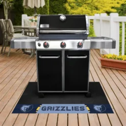 FanMats® 14209 - NBA "Memphis Grizzlies" 26" X 42" Grill Mat With "Grizzly" Logo & "Memphis Grizzlies" Wordmark -Magma Store 14209 2