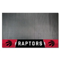 FanMats® 14222 - NBA "Toronto Raptors" 26" X 42" Grill Mat With "Clawed Basketball" Primary Logo & Wordmark