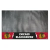 FanMats® 14230 - NHL "Chicago Blackhawks" 26" X 42" Grill Mat With "Native American" Logo & Wordmark