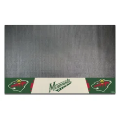 FanMats® 14238 - NHL "Minnesota Wild" 26" X 42" Grill Mat With "Wild" Primary Logo & Wordmark